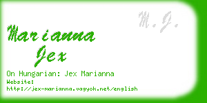 marianna jex business card